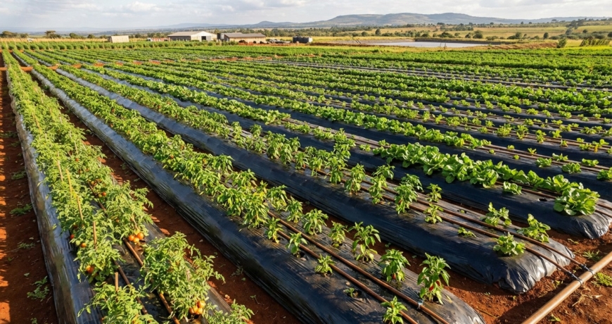 Drip Irrigation+Mulching in Kenya
